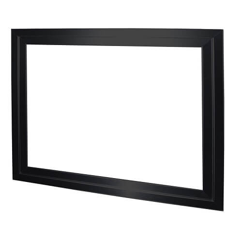 Black rectangular picture frame with a simple, modern design, suitable for displaying artwork or photos.