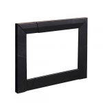 Black rectangular picture frame with a modern design, featuring clean lines and a minimalist aesthetic.
