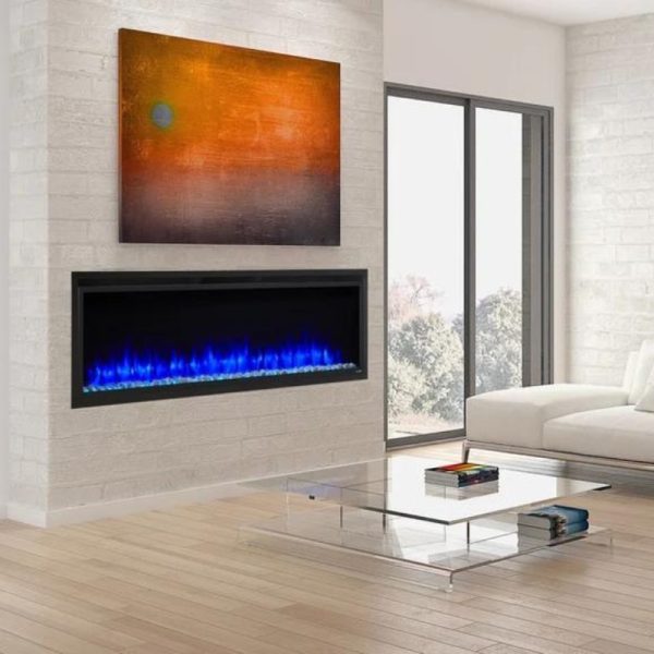 SimpliFire Allusion Platinum recessed linear 60